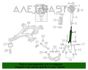 Amortizor spate stânga Jeep Grand Cherokee WK2 11-15