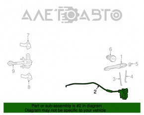 Blocare ușă față dreapta Fiat 500 12-19