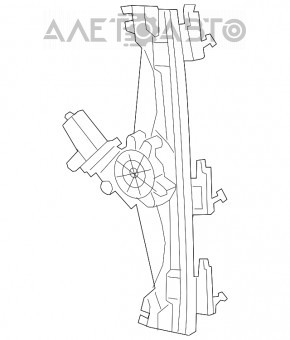 Geam electric cu motor, dreapta față, Fiat 500 12-19