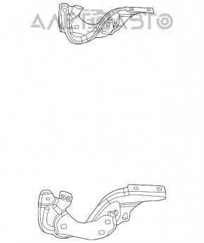 Bucla capotei dreapta Fiat 500 12-19