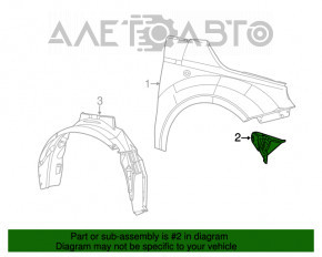 Capacul buzei barei spate a Dodge Durango 14- structura, fără carlig de remorcare, nou, neoriginal.