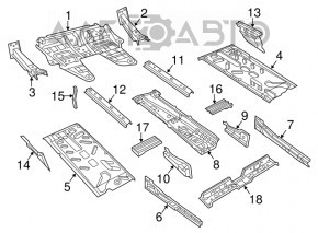 Amplificator subwoofer dreapta Fiat 500 12-19