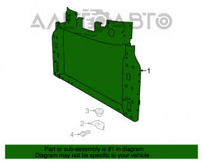 Televizor radiator Fiat 500 12-19