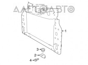 Televizor radiator Fiat 500 12-19