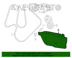 Protecția arcului drept pentru Fiat 500 12-19