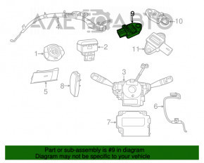 Senzor airbag dreapta fata Fiat 500 12-19