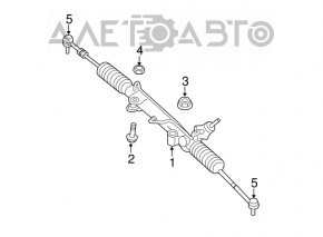 Рейка рулевая Jeep Grand Cherokee WK2 11-15 3.6 RWD
