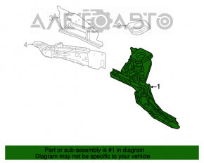 Bara de protecție față dreapta Fiat 500 12-19