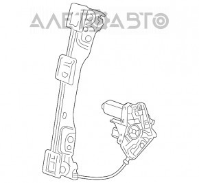 Motorul geamului electric din față, dreapta, pentru Jeep Grand Cherokee WK2 11-21.