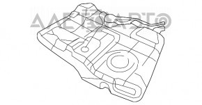 Rezervor de combustibil Chrysler 200 11-14 2.4 fără PZEV