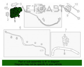 Canistra cu absorbant de cărbune Jeep Cherokee KL 14-