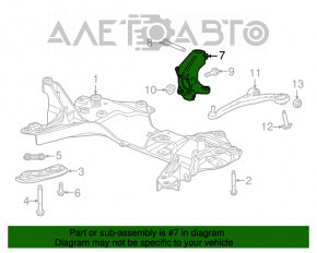 Capacul frontal dreapta Chrysler 200 15-17