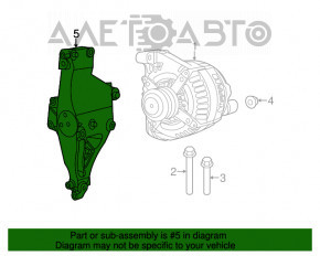 Suport de fixare a generatorului Fiat 500 12-17