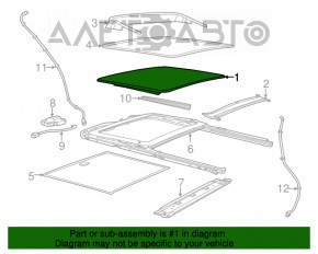 Geamul panoramic al Jeep Grand Cherokee WK2 11-21