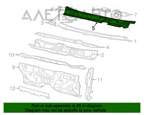 Grila stergatoarelor de plastic Dodge Dart 13-16