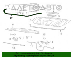 Garnitură capotă Dodge Dart 13-16