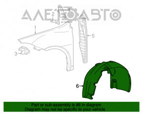 Bara de protecție față stânga Dodge Dart 13-16