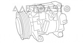 Compresorul de aer condiționat pentru Dodge Journey 11- 3.6