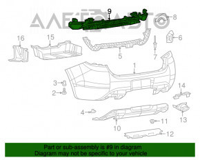 Абсорбер заднего бампера Dodge Dart 13-16