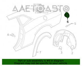 Лючок бензобака Dodge Challenger 09-