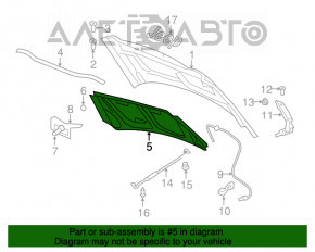 Izolarea capotei Jeep Compass 11-16