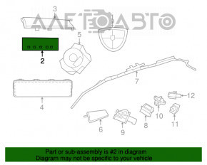 Airbag-ul de pasager din bordul Dodge Grand Caravan 11-20