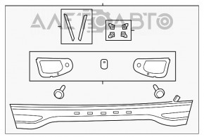 Lampa centrală Dodge Dart 13-16 s-a desprins stopul, sticla s-a desprins de carcasă