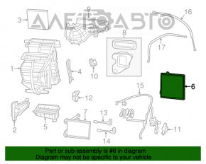 Radiatorul de încălzire a încălzitorului pentru Fiat 500 12-19