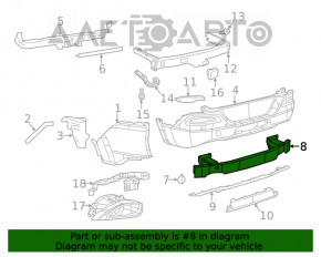 Amplificatorul de bara spate pentru Jeep Cherokee KL 14-18, din aluminiu anodizat