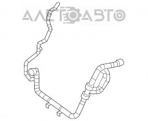 Furtunul de răcire inferior al radiatorului pentru Jeep Cherokee KL 14-18 2.4