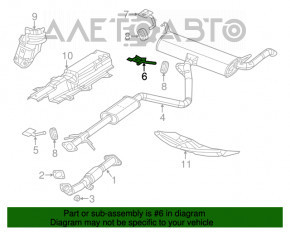 Suportul de tăcere centrală pentru Dodge Dart 13-16 2.0 2.4