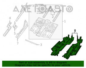 Protecție pentru podea dreapta Jeep Cherokee KL 14-18