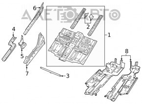 Protecție pentru podea dreapta Jeep Cherokee KL 14-18