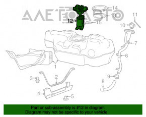 Pompă de combustibil, pompă de benzină Fiat 500 12-17