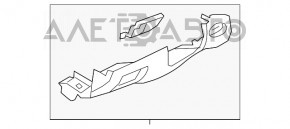 Накладка подторпедная колени водителя Nissan Murano z51 09-14 беж