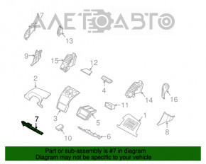 Capacul genunchiului de pe bordul Nissan 350z