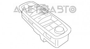 Controlul geamului electric din partea dreapta față a Dodge Grand Caravan 11-20 auto