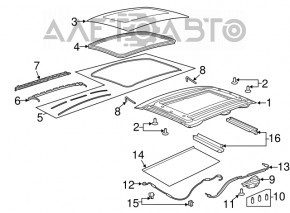 Geam panoramic Fiat 500 12-19