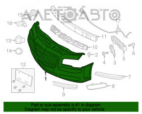 Bara fata goala Chrysler 300 12-14 fara senzori de parcare