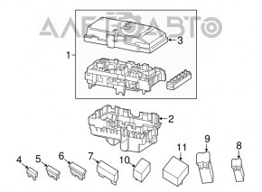 Blocul de siguranțe sub capotă Chrysler 200 15-17 3.6