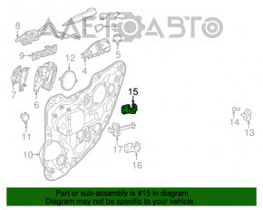 Петля двери верхняя задняя правая Jeep Cherokee KL 14-23