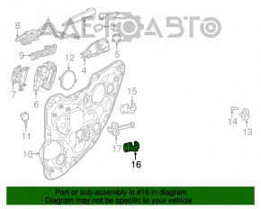 Петля двери нижняя задняя правая Jeep Cherokee KL 14-23