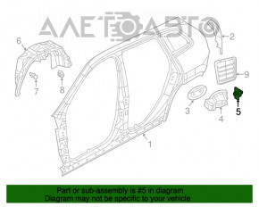 Blocare capac rezervor combustibil Jeep Cherokee KL 14-18