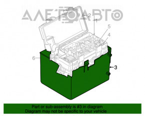 Corpul blocului de siguranțe Jeep Grand Cherokee WK2 14-21