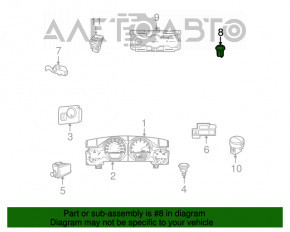 Butonul de deschidere a portbagajului Dodge Dart 13-16, de interior