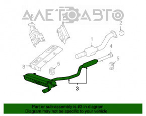 Silentioză spate cu baie Jeep Compass 11-16 2.4