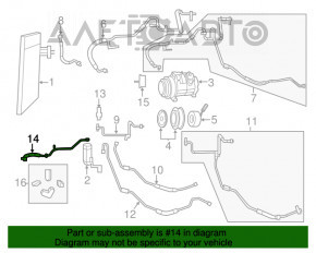 Bobina de uscare a aerului conditionat - incalzitorul Dodge Grand Caravan 11-20