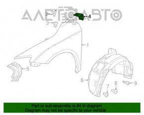 Suport aripi fata stanga superioara Chrysler 200 15-17