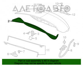 Garnitura capac portbagaj Chrysler 200 15-17