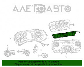 Comutatoarele de pe volan asamblate cu chitara Chrysler 200 15-17